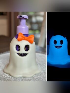 Glow-in-the-Dark Ghost Foaming Soap Holder for Bath & Body Works Bottle